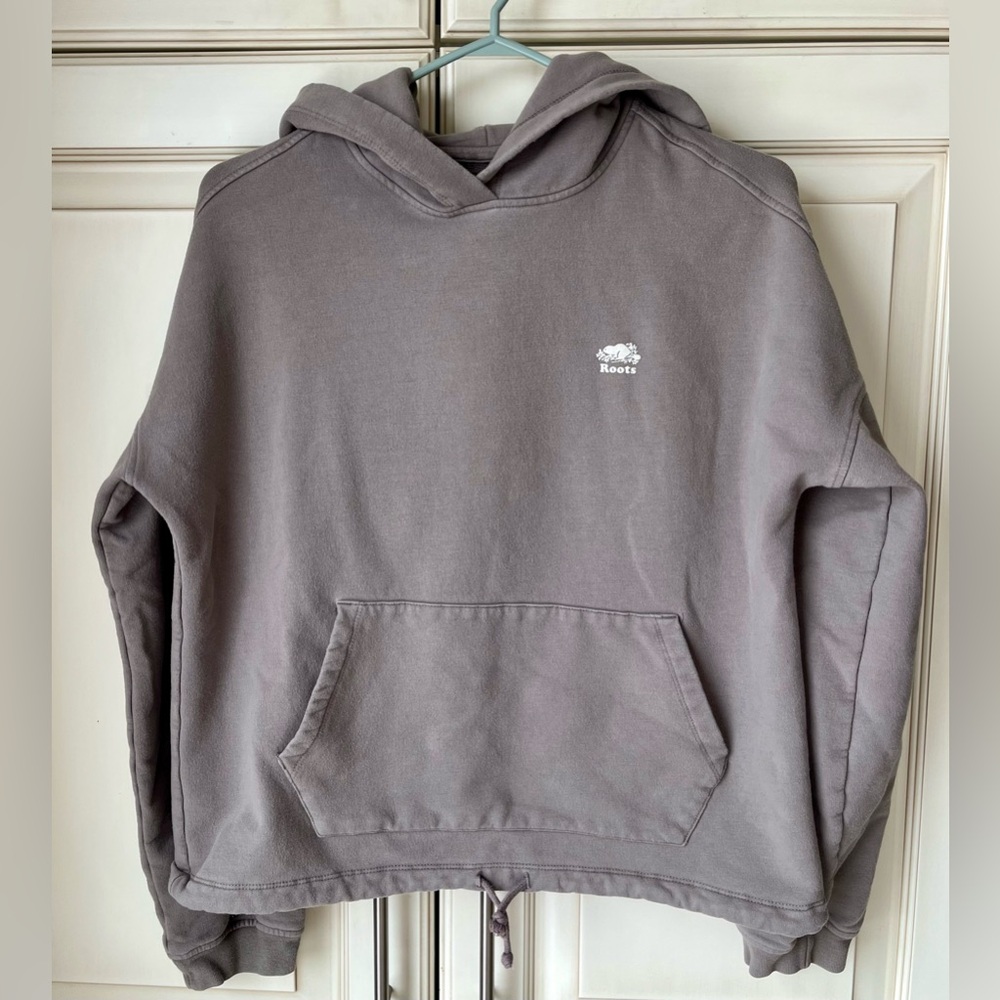 Roots Gray Hoodie Sweatshirt